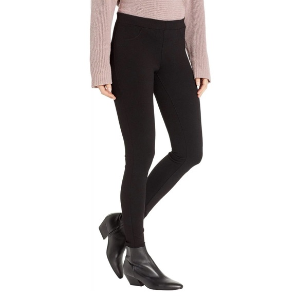 NWOT BlankNYC The Mercer Ponte Knit Skinny Pants 30 Caviar - Picture 3 of 10